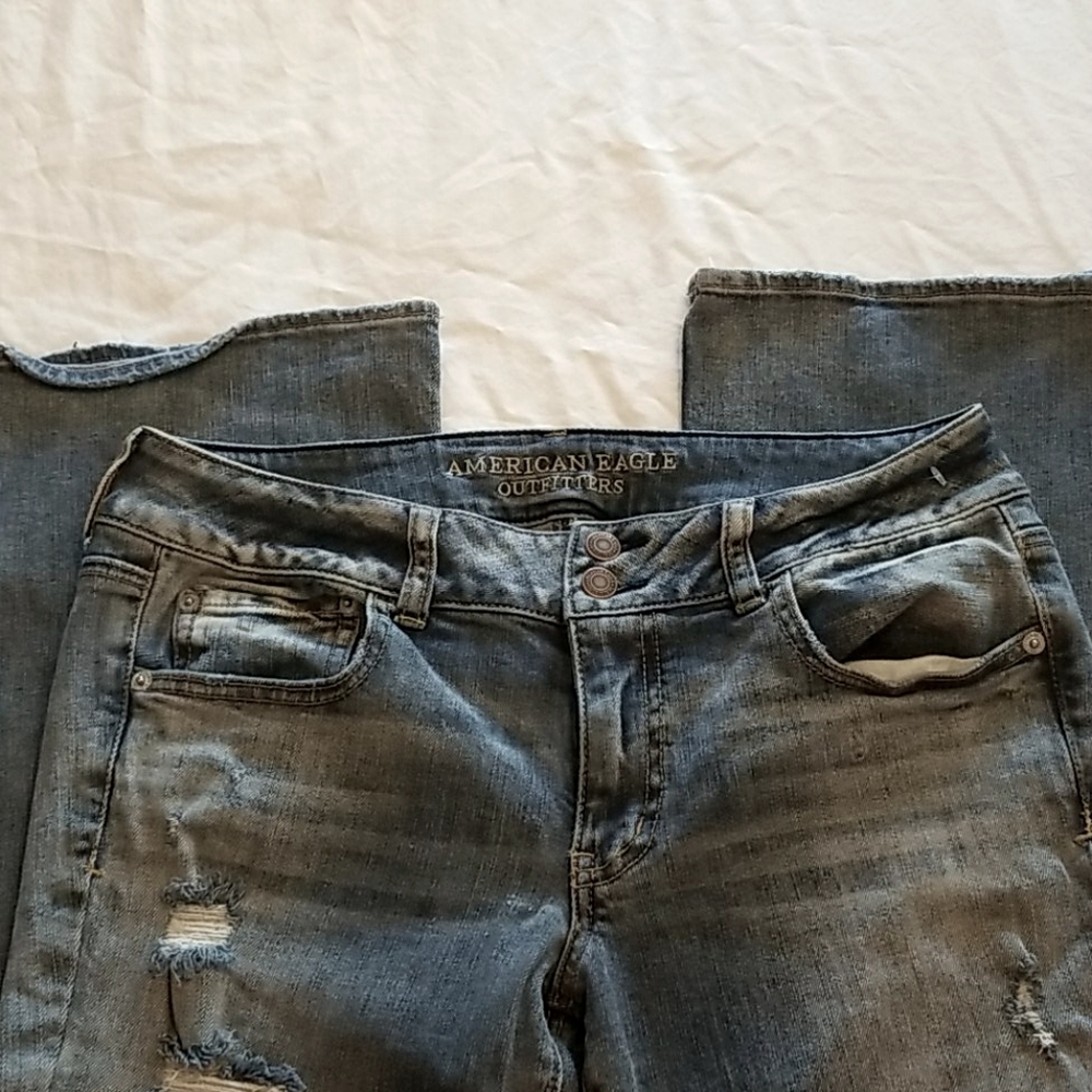 American Eagle Jean's size 12 long with distress